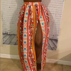 Beautiful flowers skirt